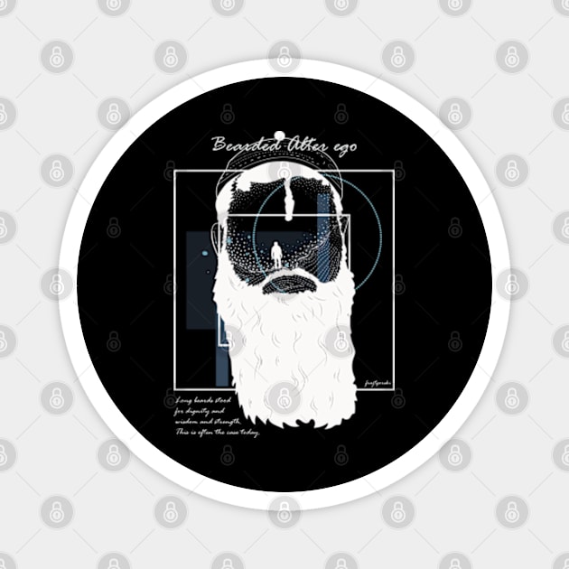 Bearded Alter ego version 5 Magnet by Frajtgorski